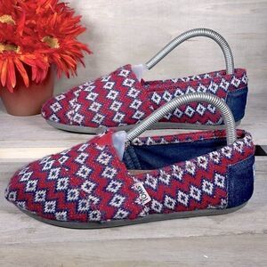 TOMS Sweater Knit Flats Shoes Loafers Slip On